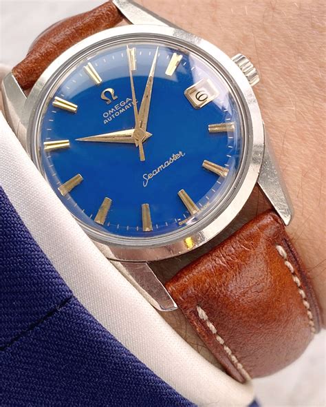 omega seamaster red blue|Omega Seamaster blue dial vintage.